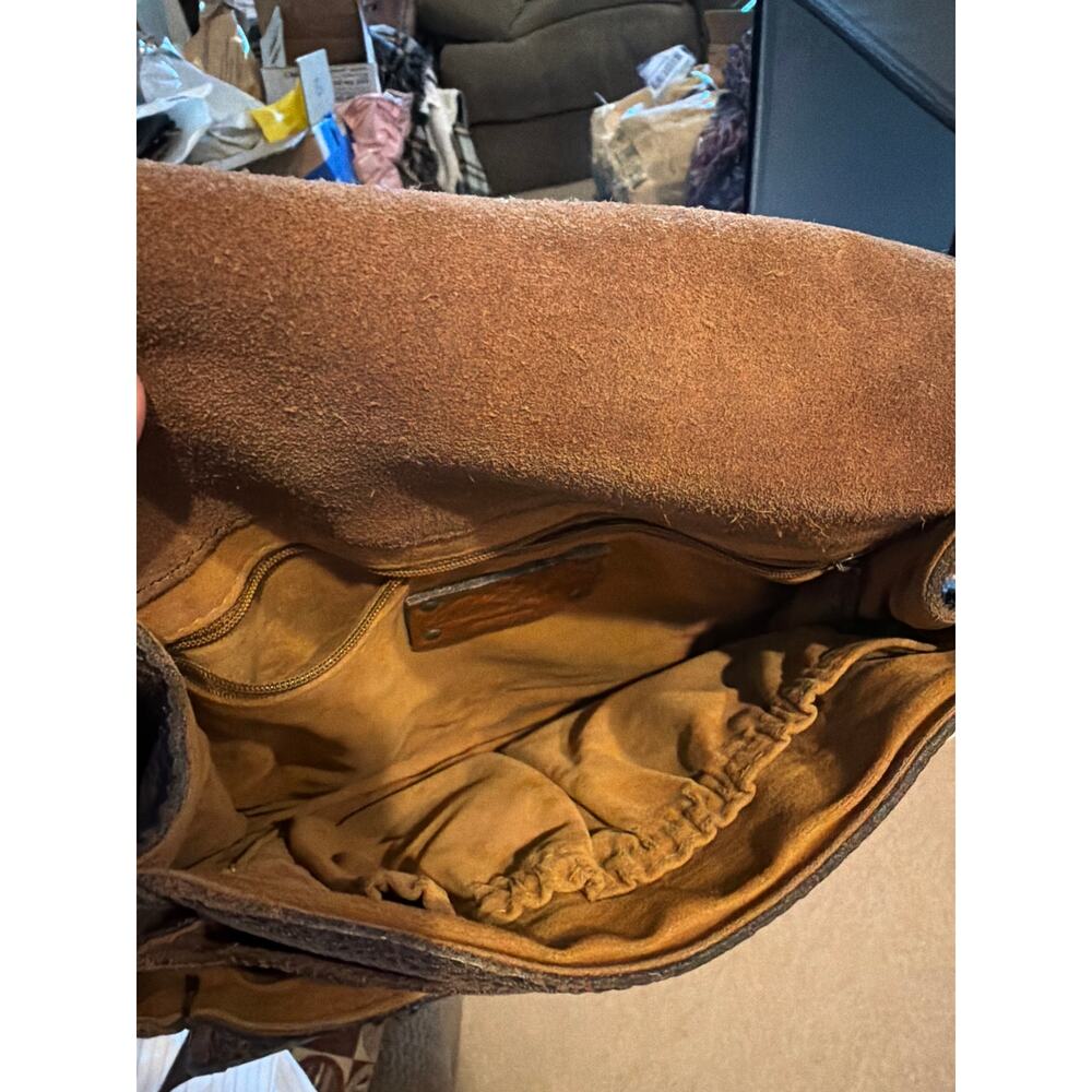 ⭐️ Patricia Nash Embellished Brown Crossbody Purse Western Boho Casual Designer - Picture 6 of 7